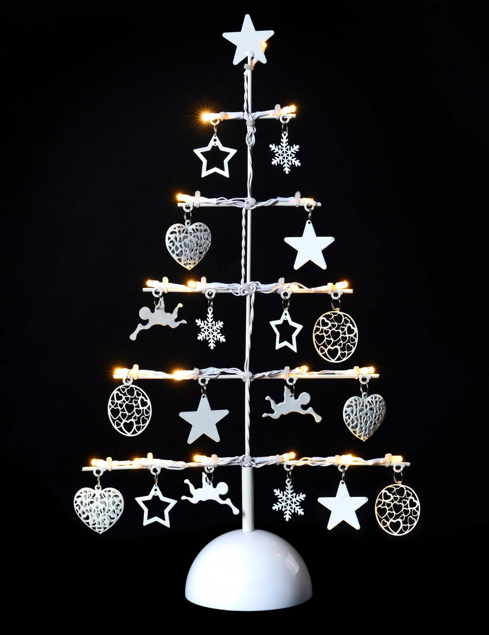 Decoración de árbol luminoso para la casa blanco con 19 LED