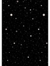 Décoration murale nuit étoilée pour fête noire avec étoiles blanches