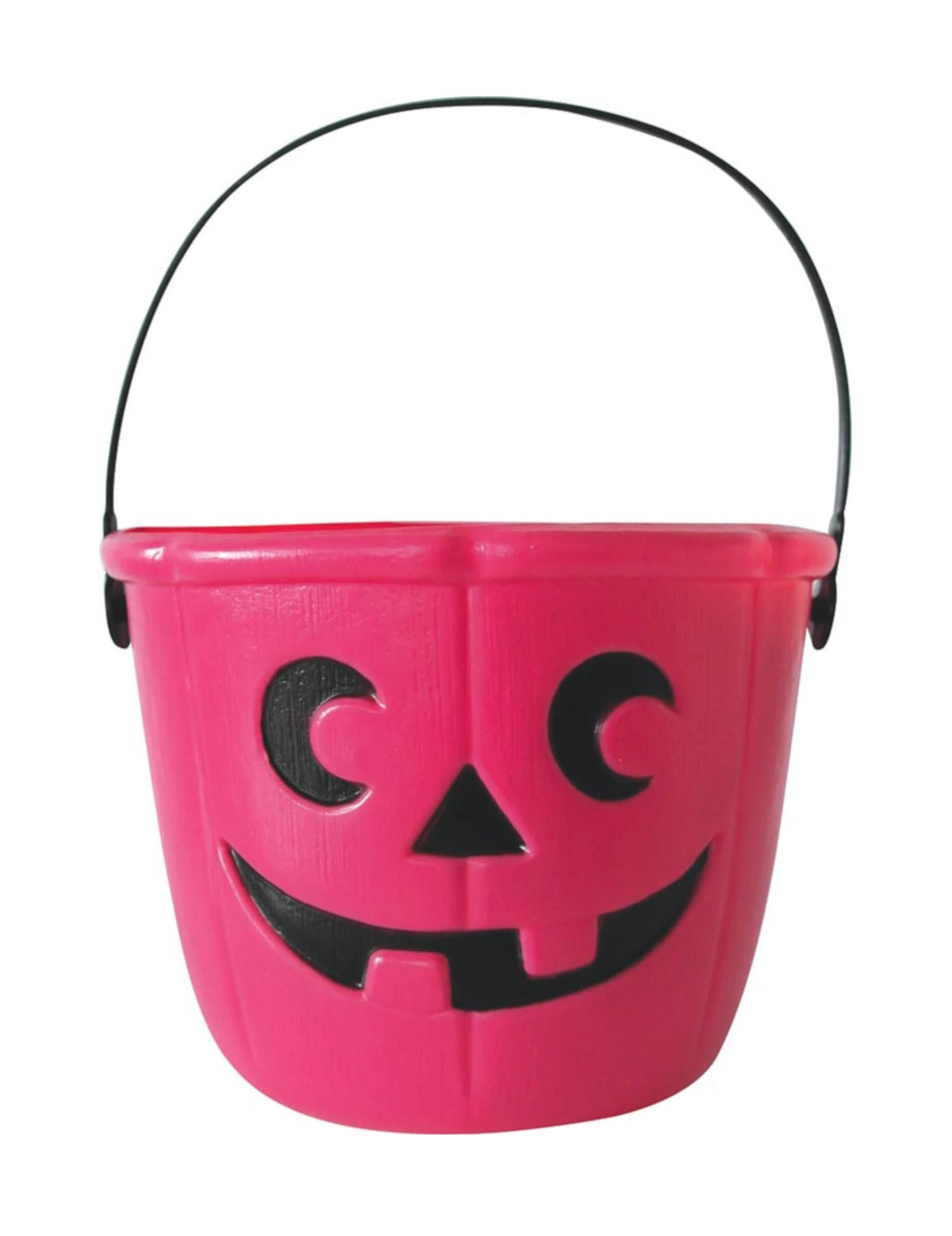 Cubo de caramelos calabazas para halloween rosa