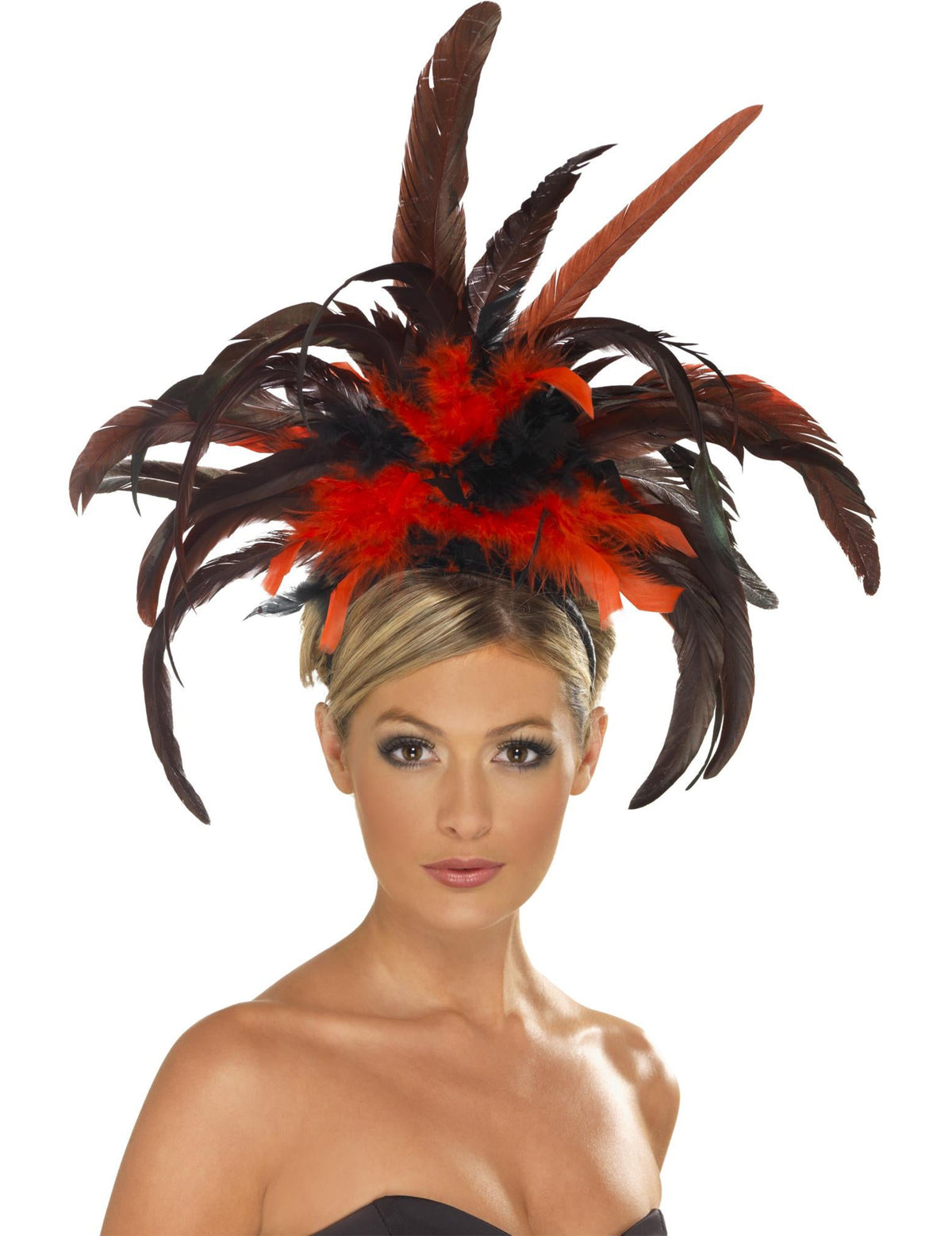 Diadema cabaret plumas adulto