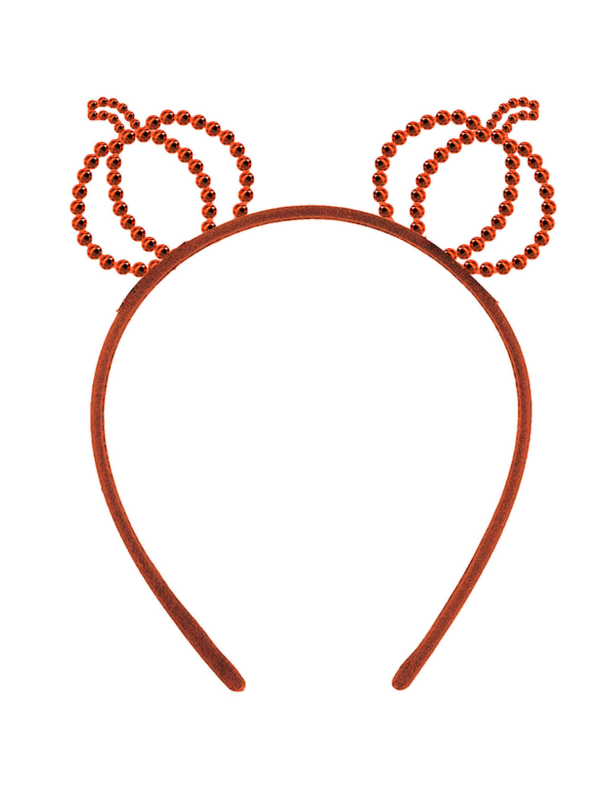 Vue de face du serre-tête citrouilles à strass