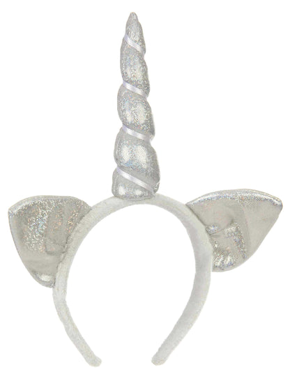 Diadema unicornio plata adulto
