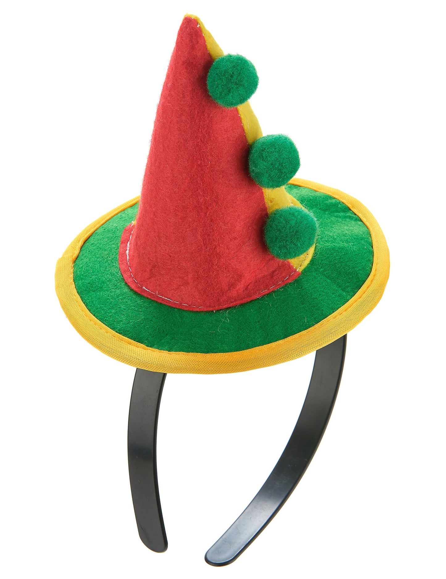 Diadema mini sombrero payaso adulto