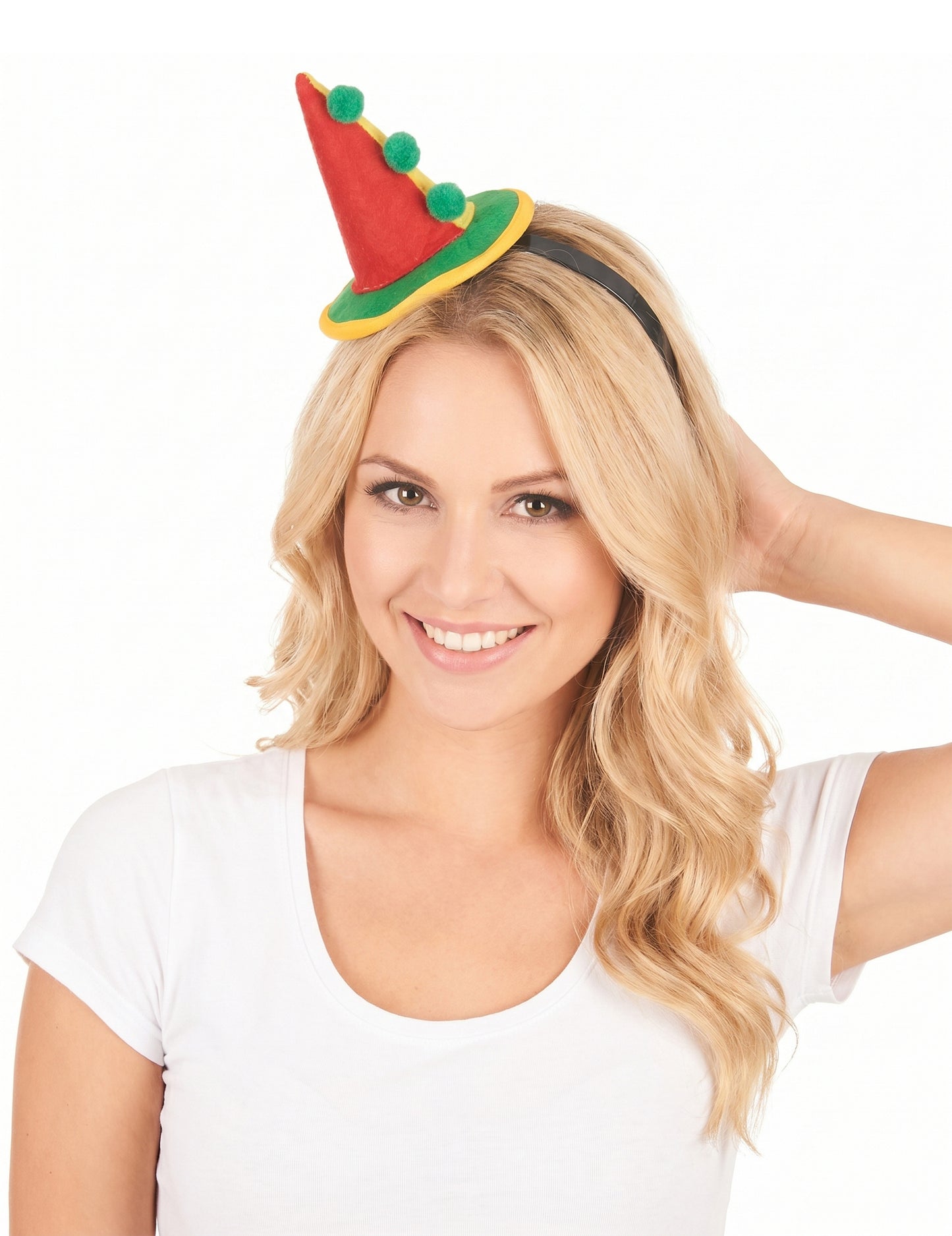 Diadema mini sombrero payaso adulto