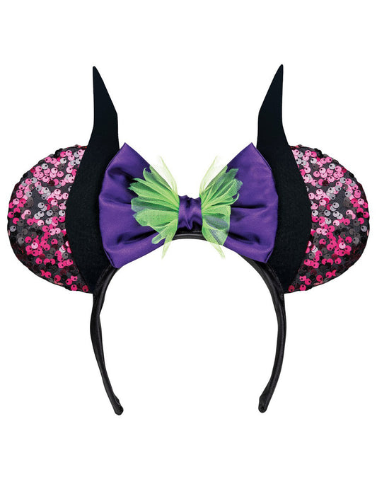 Diadema de Minnie™ Maléfica para niña