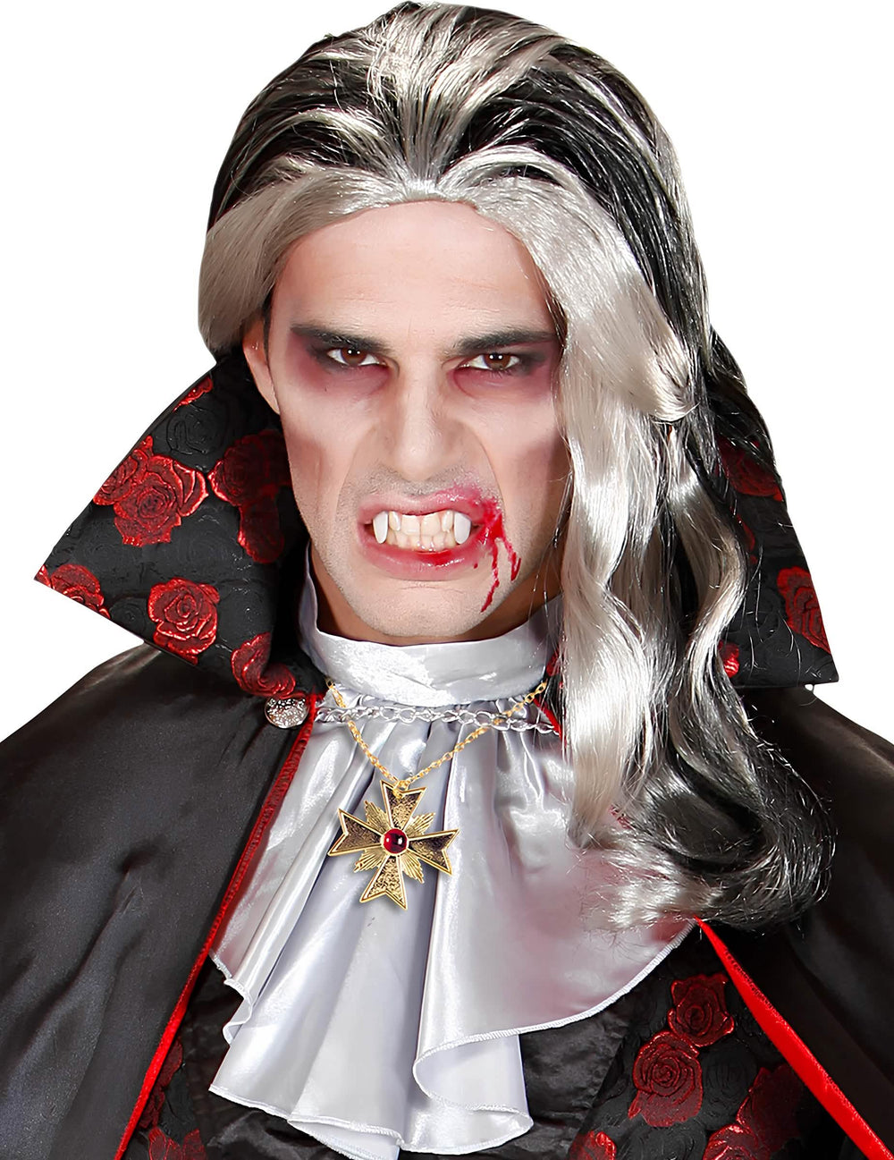 Mise en situation del set de joyas vampiro para adulto