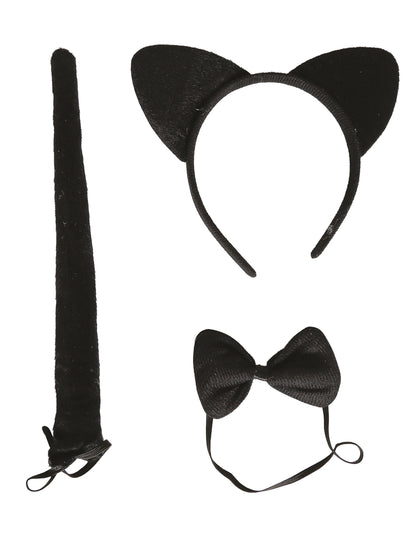 Set de gato negro para adulto