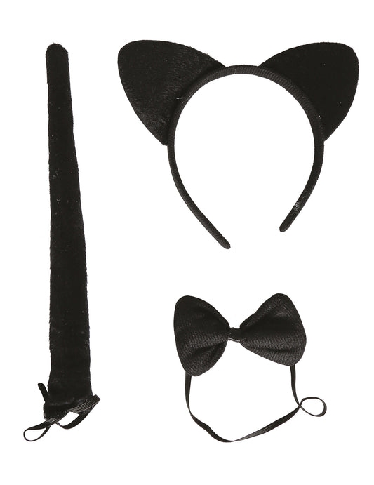 Set de gato negro para adulto