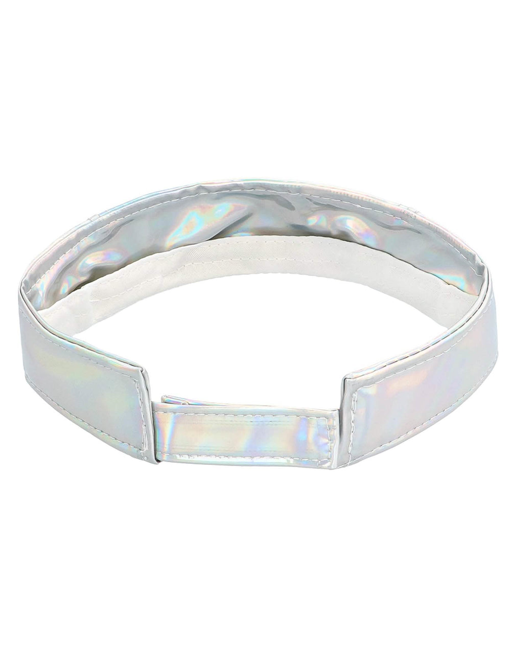 Détail du système d'attache du bandeau du set d'accessoires festival holographiques
