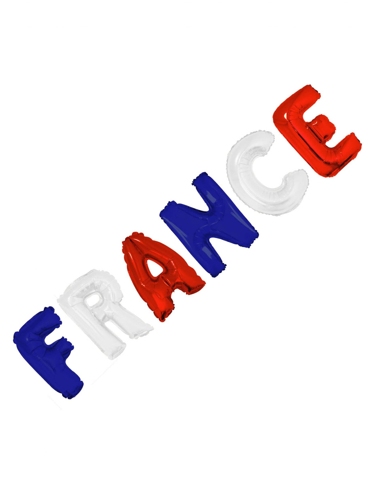 globos de aluminio que forman la palabra francia del set de decoración de sala para aficionados francia