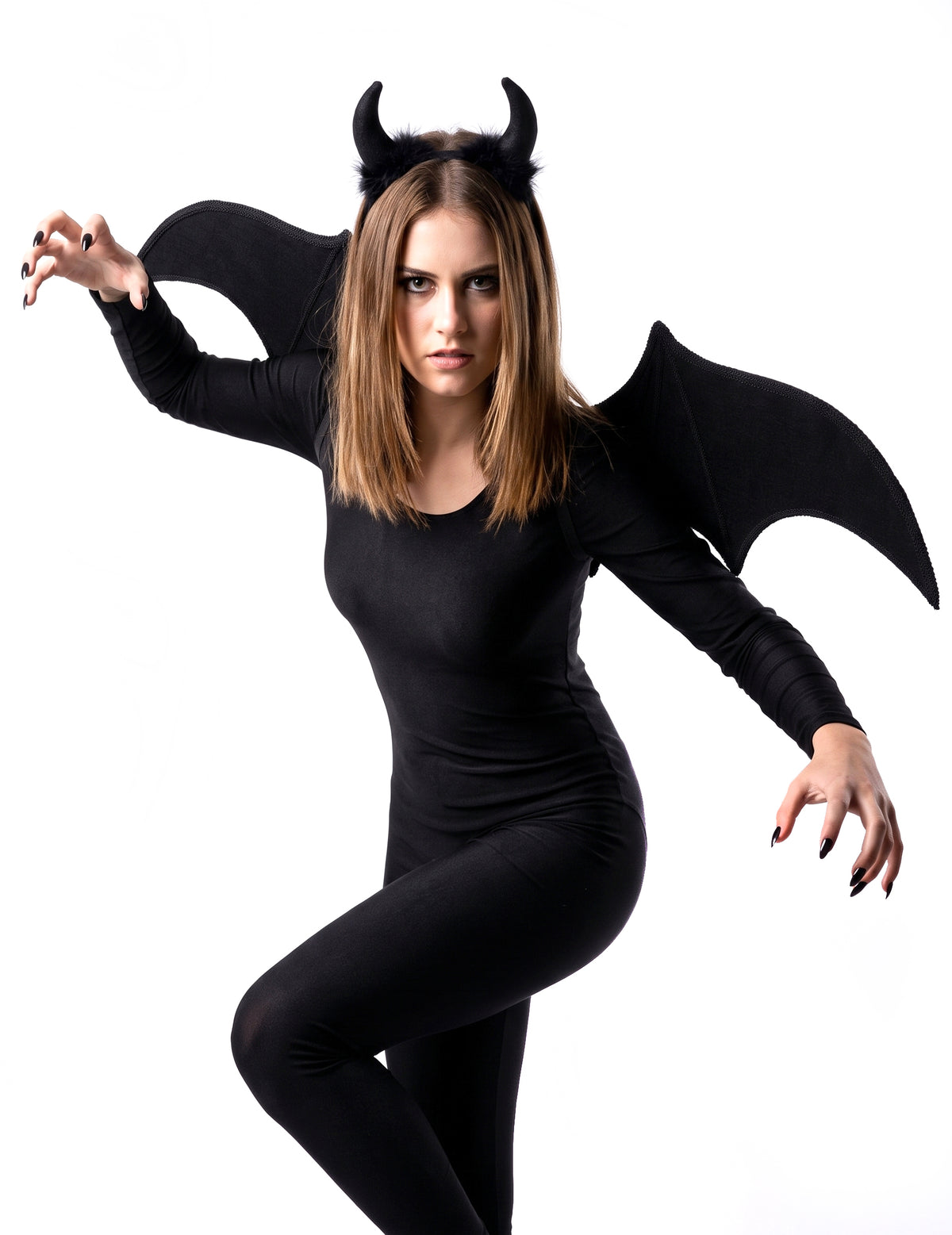 Set demonio negro Halloween