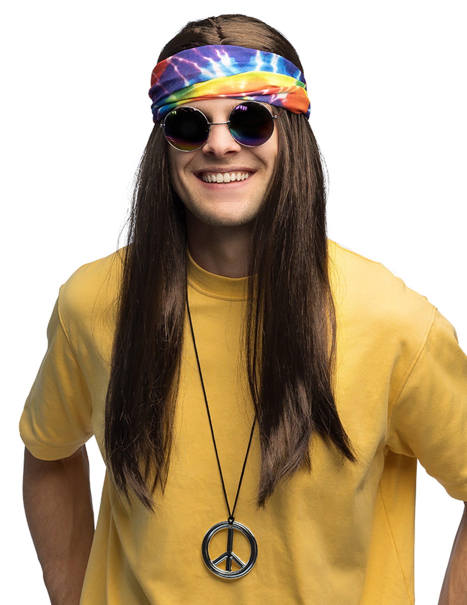 Vue d'ensemble du set hippie pour adulte