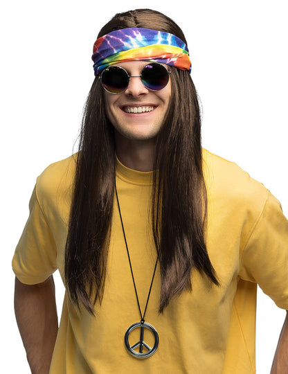 Vue d'ensemble du set hippie pour adulte