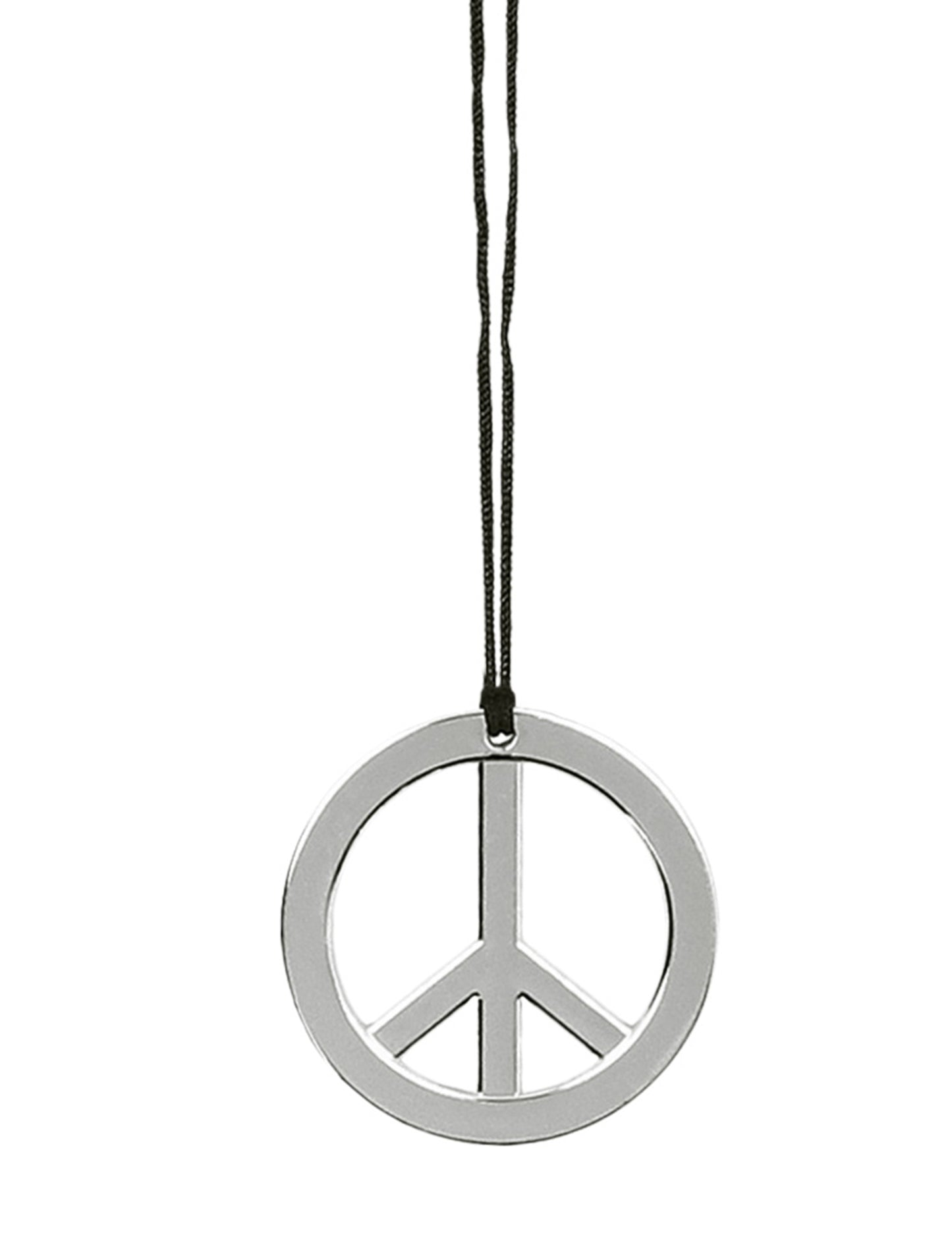 Détail du collier peace and love du Set Hippie pour adulte