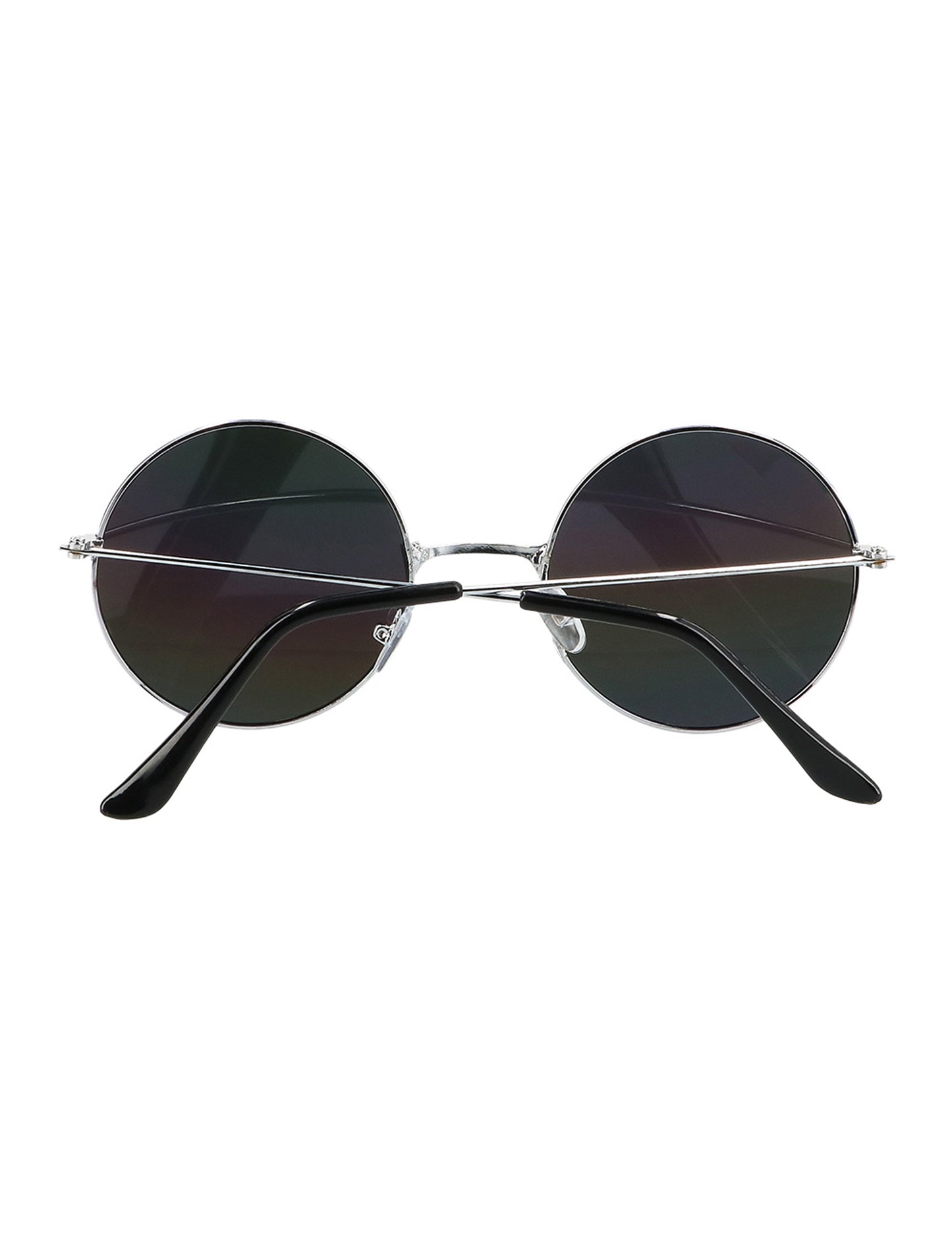 Lunettes hippie pour adulte argenté