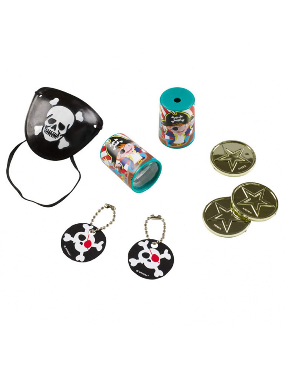 Set de 24 petits jouets pirate pour enfant multicolore pour anniversaire