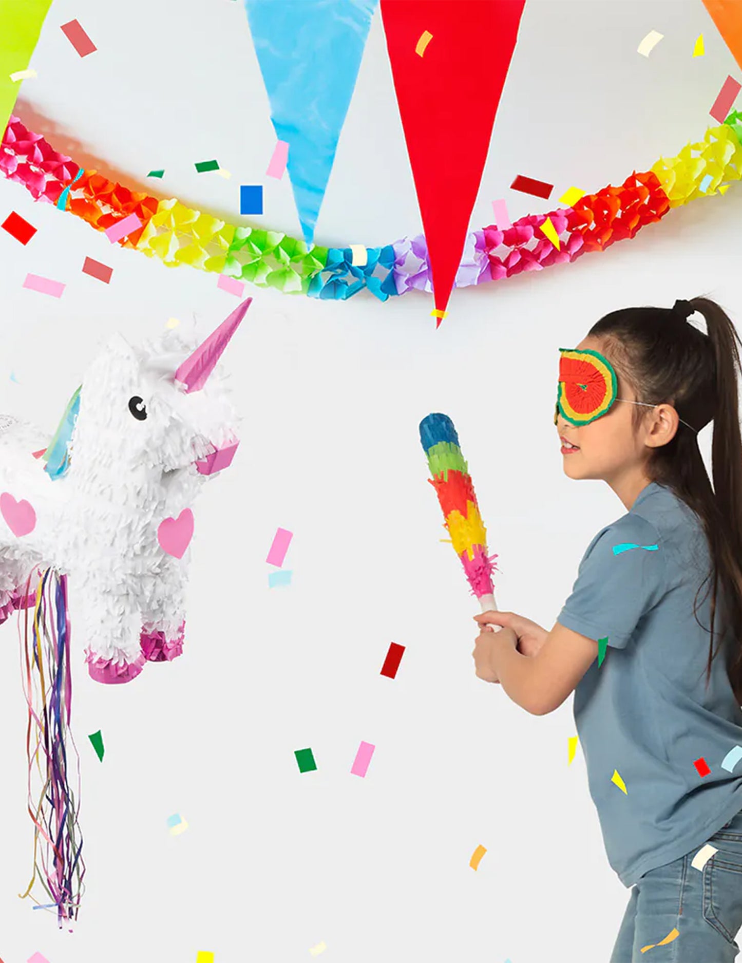 Kit Piñata palo y antifaz