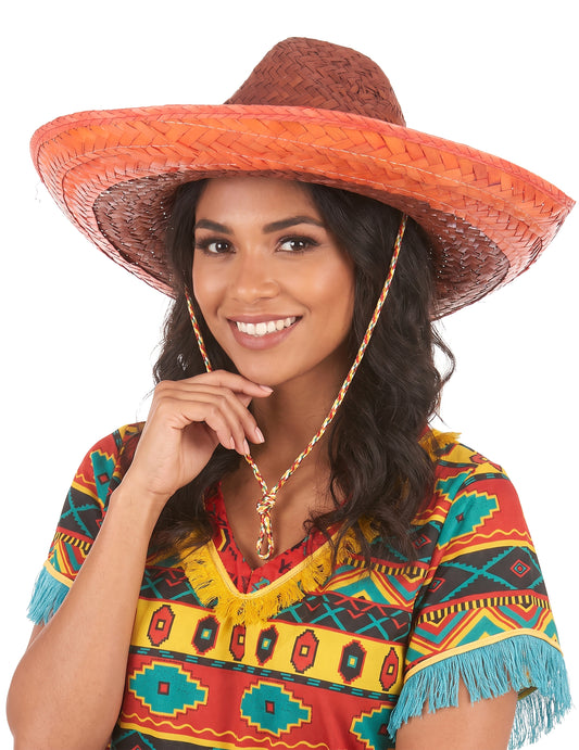 Sombrero mejicano naranja