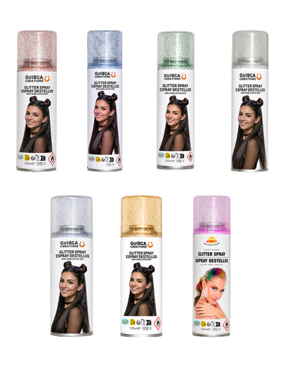 Spray para el cabello con purpurina 125 ml