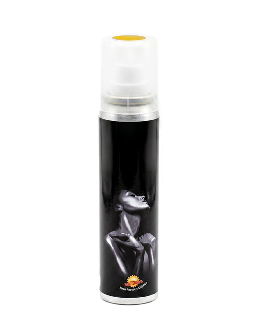 Spray corporal purpurina amarilla 75 ml