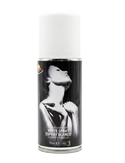 Spray corporal purpurina blanca 75 ml