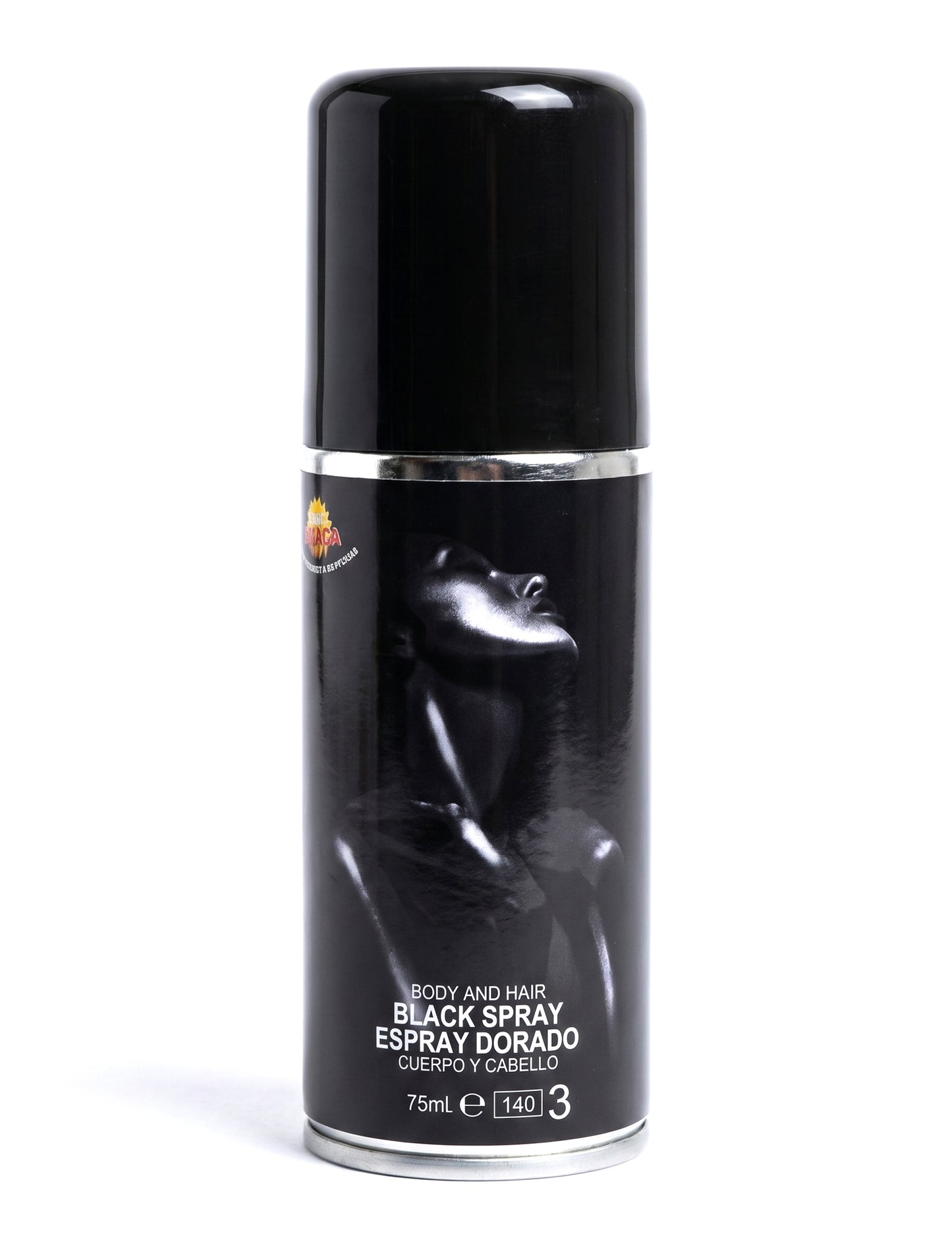 Spray corporal purpurina negra 75 ml