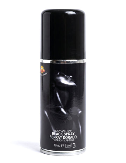 Spray corporal purpurina negra 75 ml