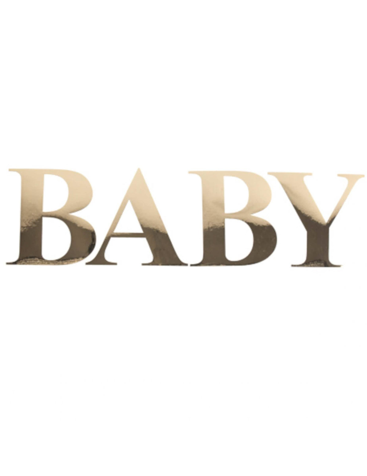 Stickers baby pour baby shower dorées