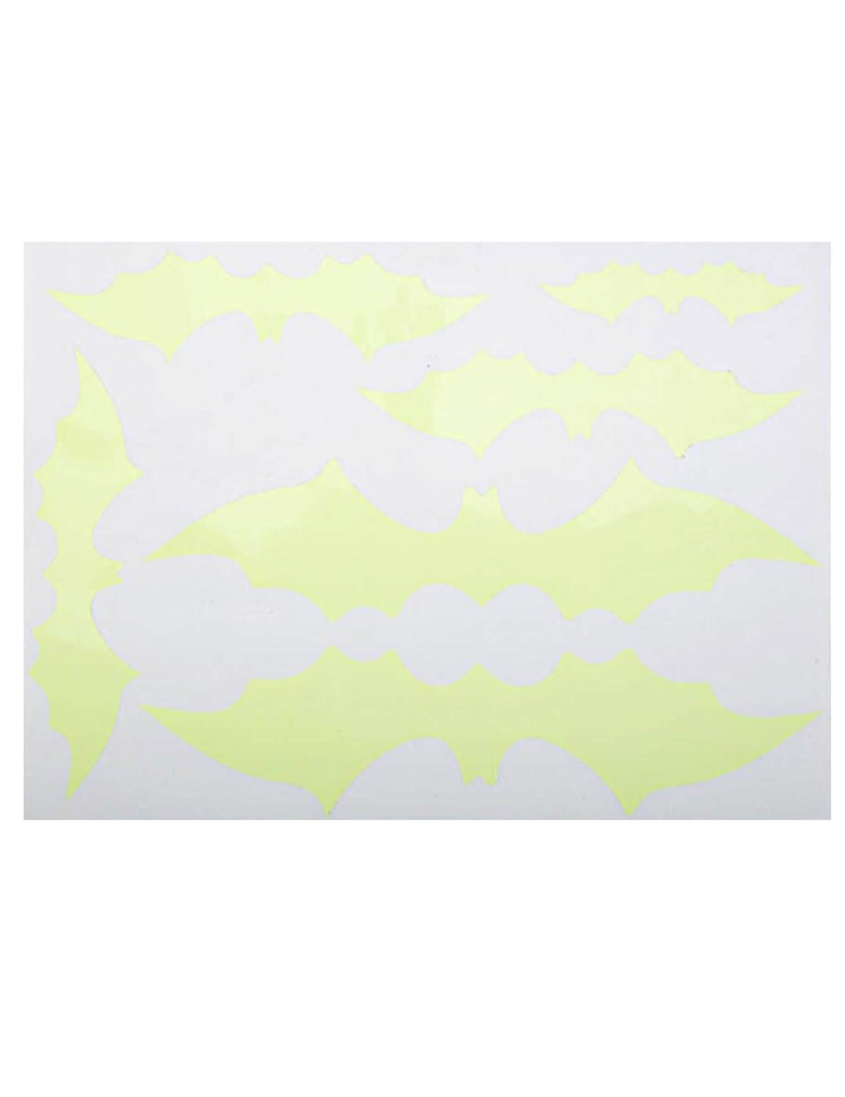 Stickers de chauve-souris pour décoration jaune phosphorescent