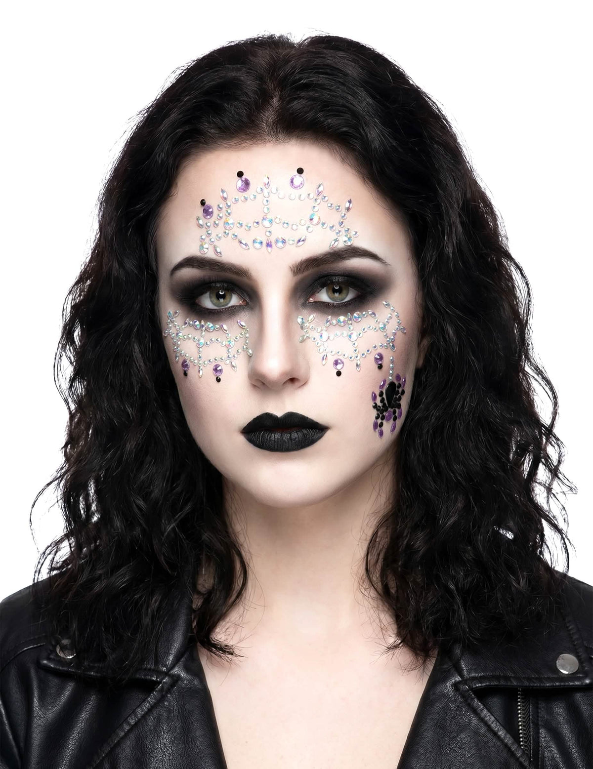 Adhesivos de strass con forma de araña para adultos