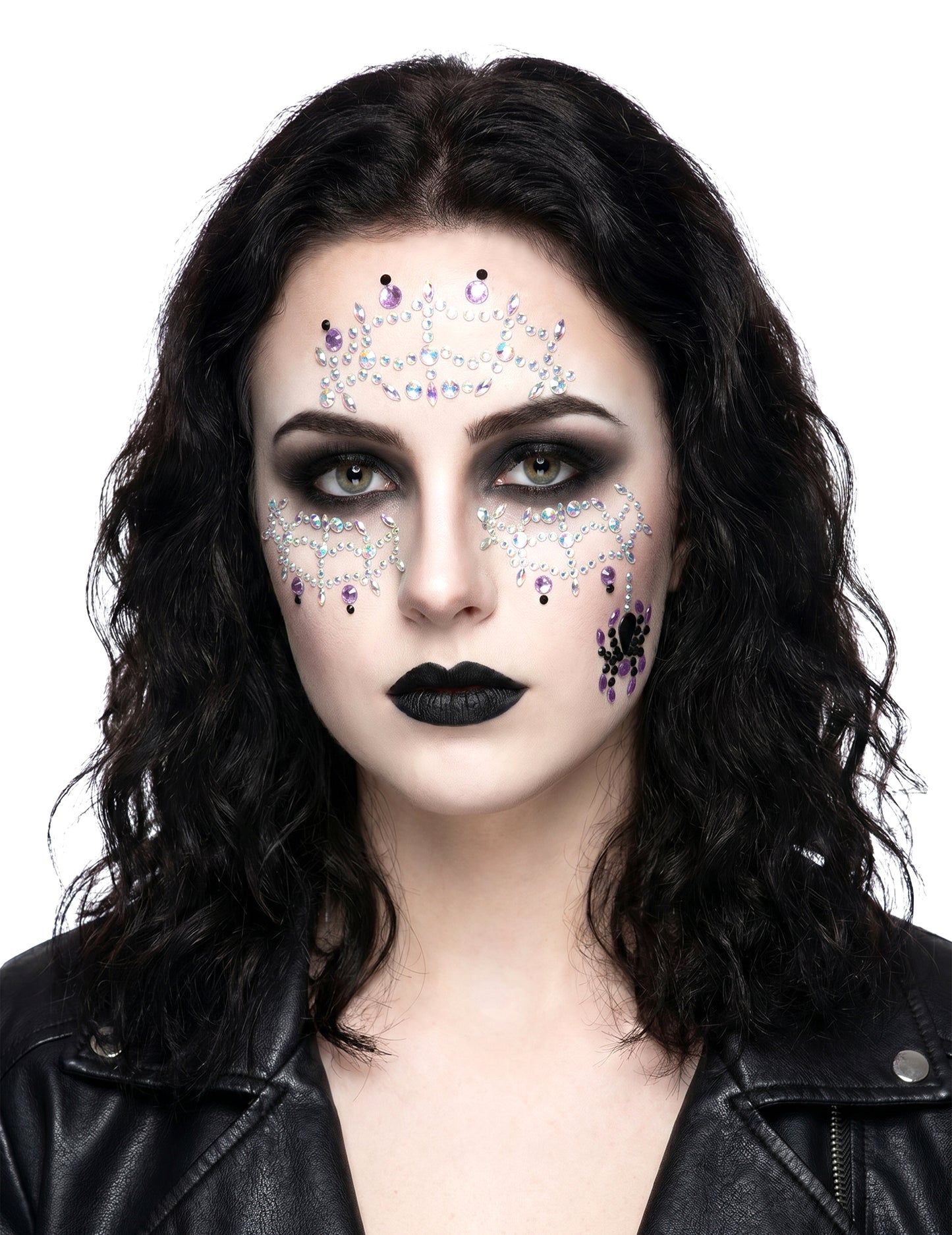 Adhesivos de strass con forma de araña para adultos