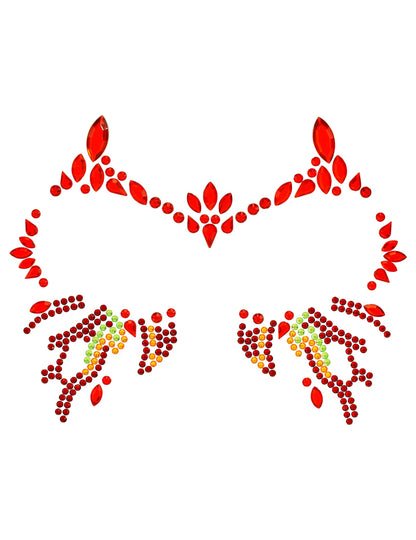 Adhesivos de strass diablo ardiente