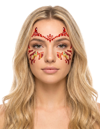 Adhesivos de strass diablo ardiente