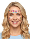 Adhesivos de strass con forma de mariposa y flores
