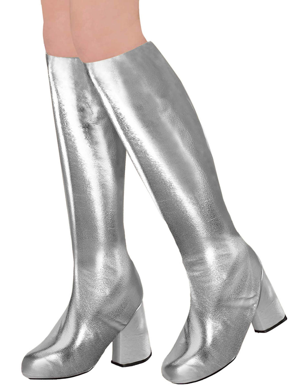 Cubrebotas retro años 60 para mujer plateados