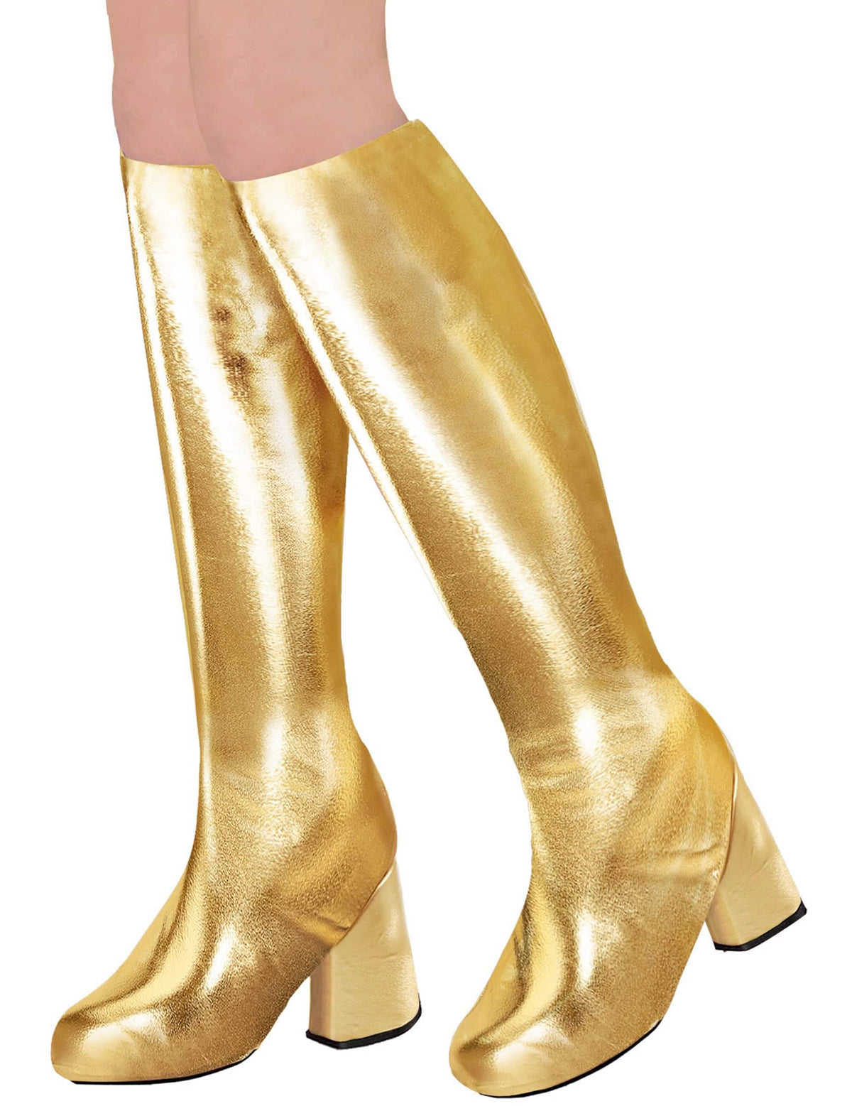 Cubrebotas retro de los años 60 para mujer doradas