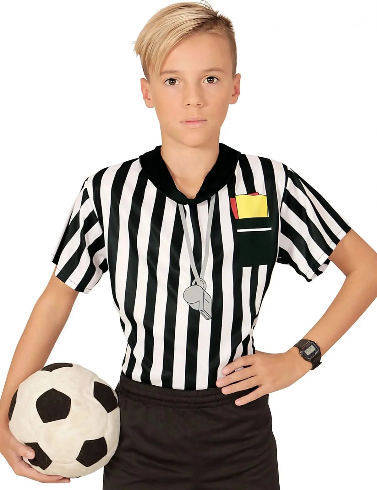 Camiseta de árbitro de fútbol niño