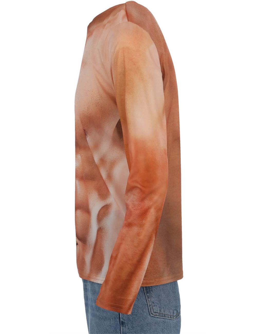 Vista de perfil de la camiseta musculosa para adulto