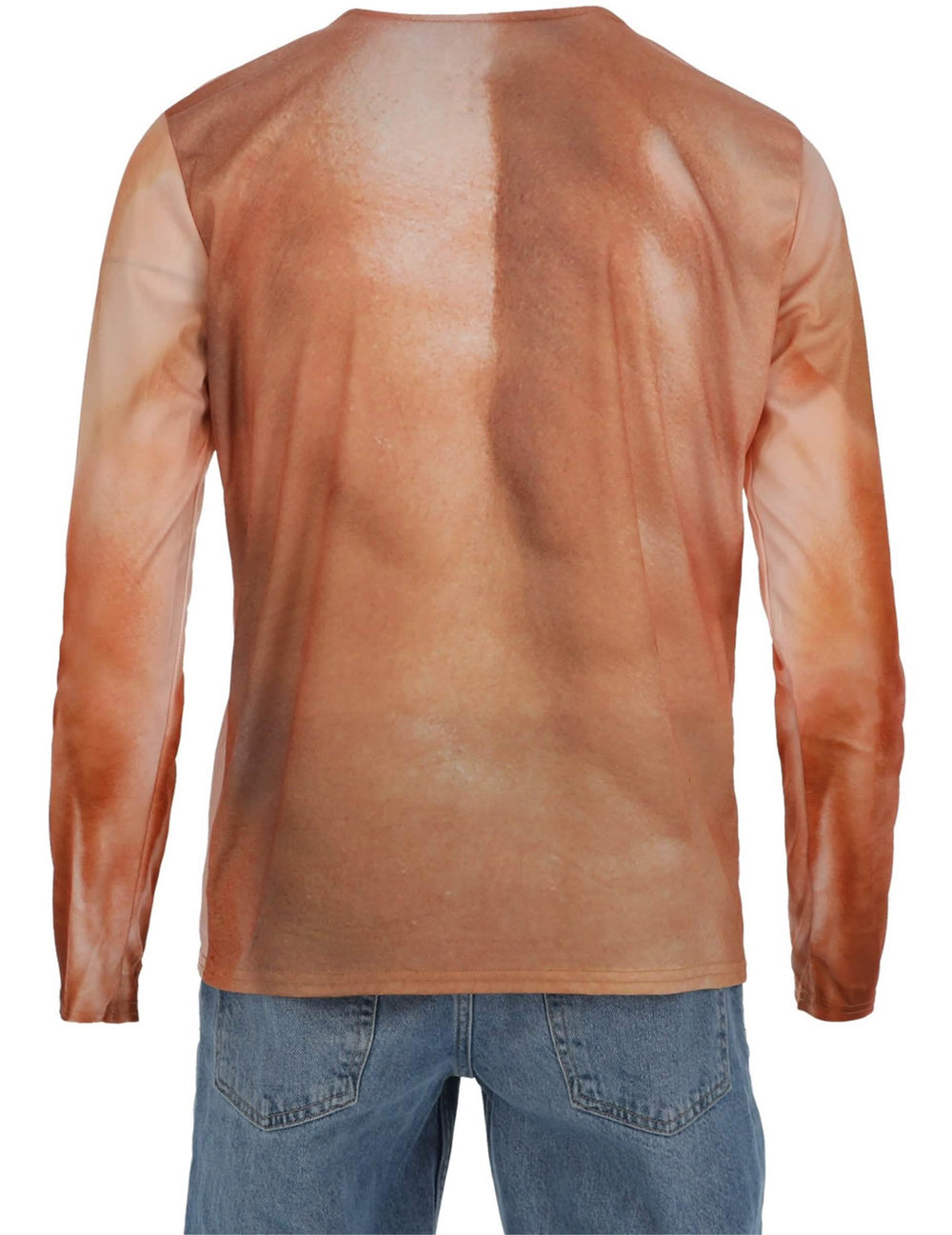 Vista trasera de la camiseta músculos para adulto