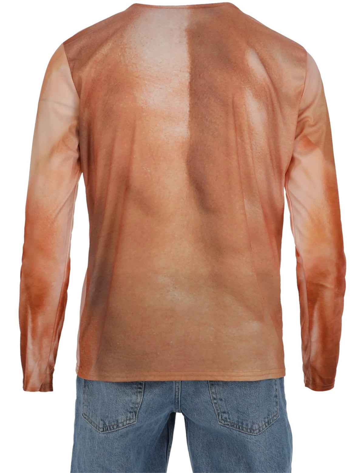 Vista trasera de la camiseta músculos para adulto