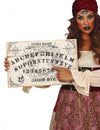 Tablero ouija de madera 48 x 32 cm