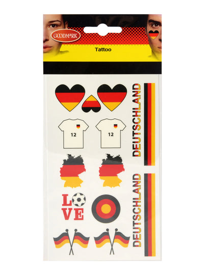 Tatouages temporaires supporter Allemagne