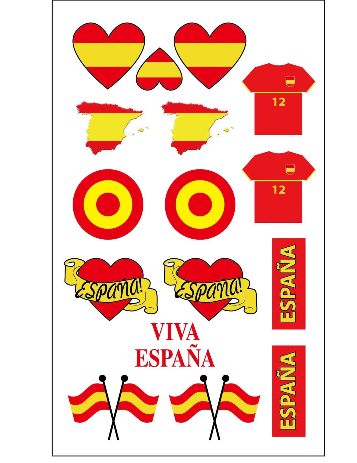 Tatuajes temporales de España 