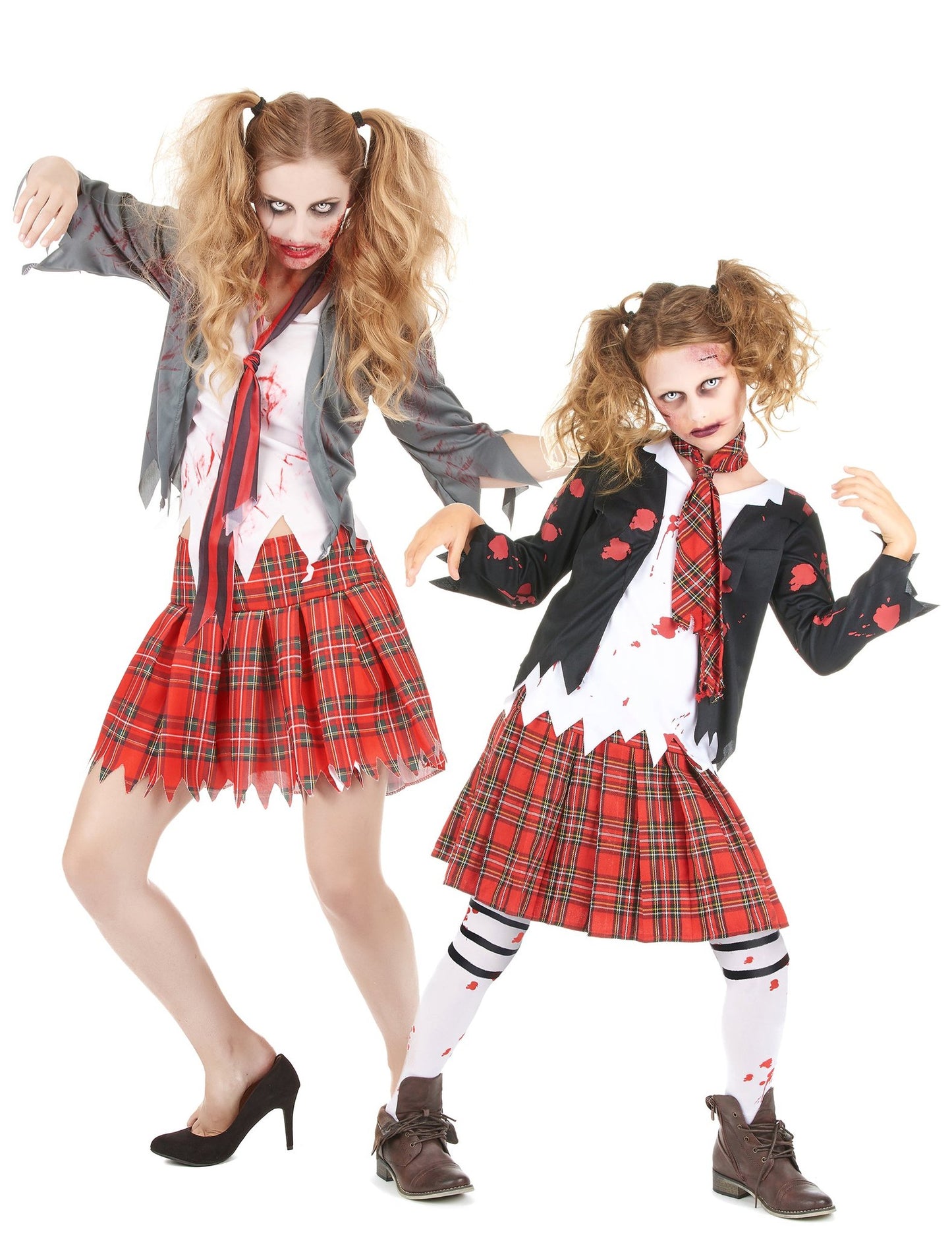 Disfraz colegiala zombie madre/hija Halloween