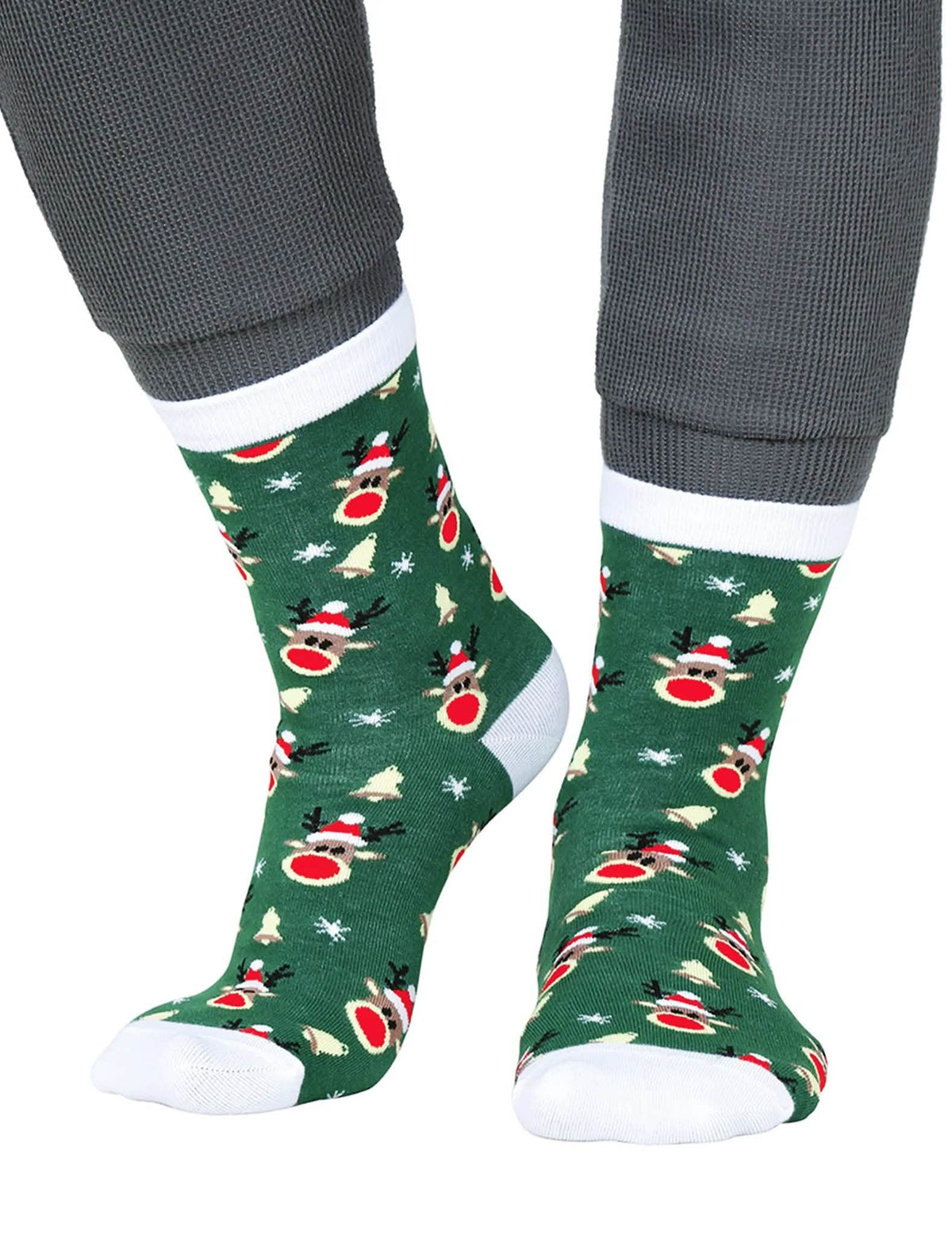 Lote de 6 pares de calcetines de Navidad con motivos festivos para adulto
