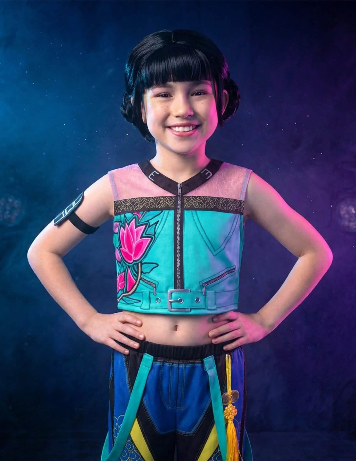 Kit de disfraz y peluca Zoey Kpop Demon Hunter™ para niña
