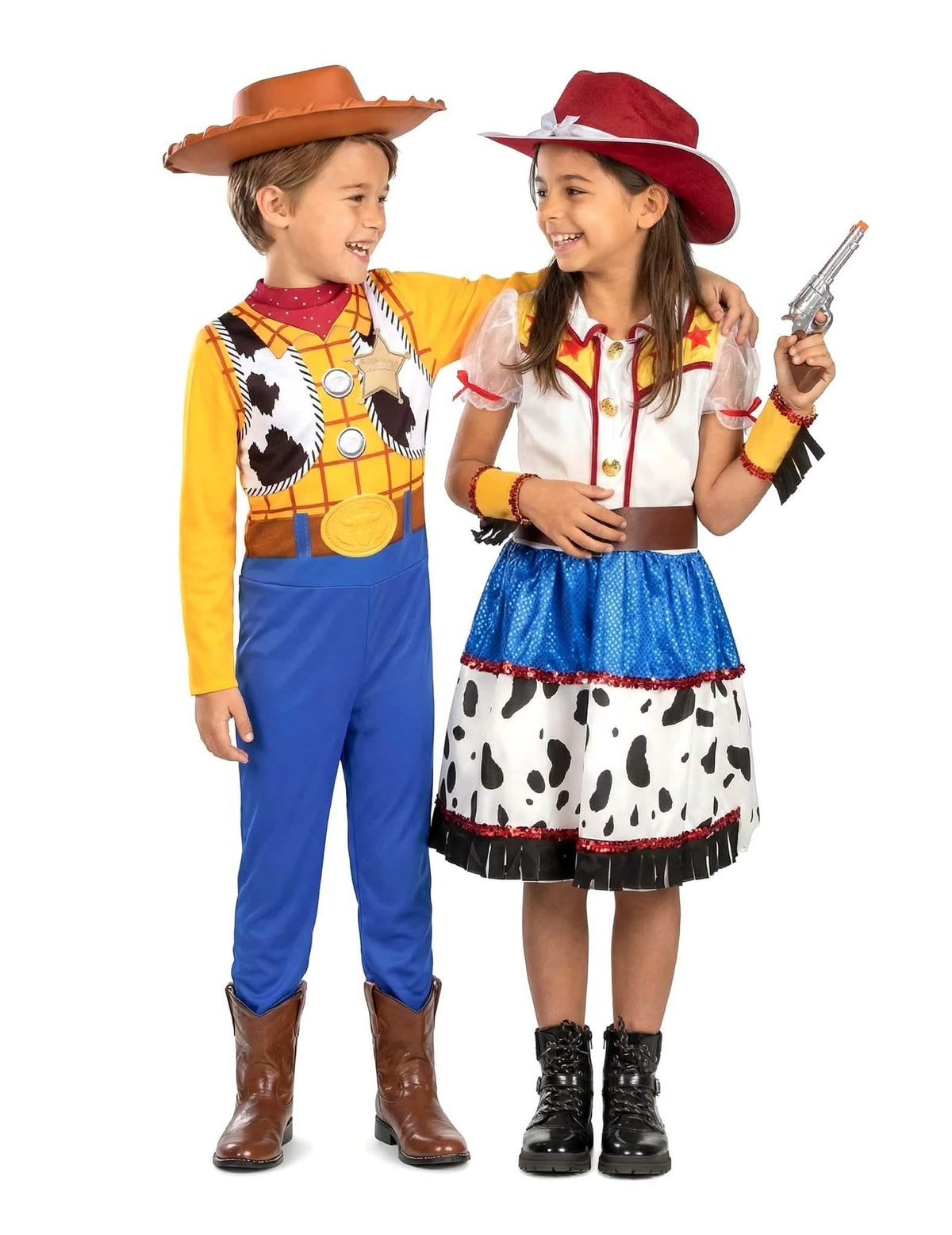 Disfraz de pareja Woody Toy Story™ y cowgirl para niños