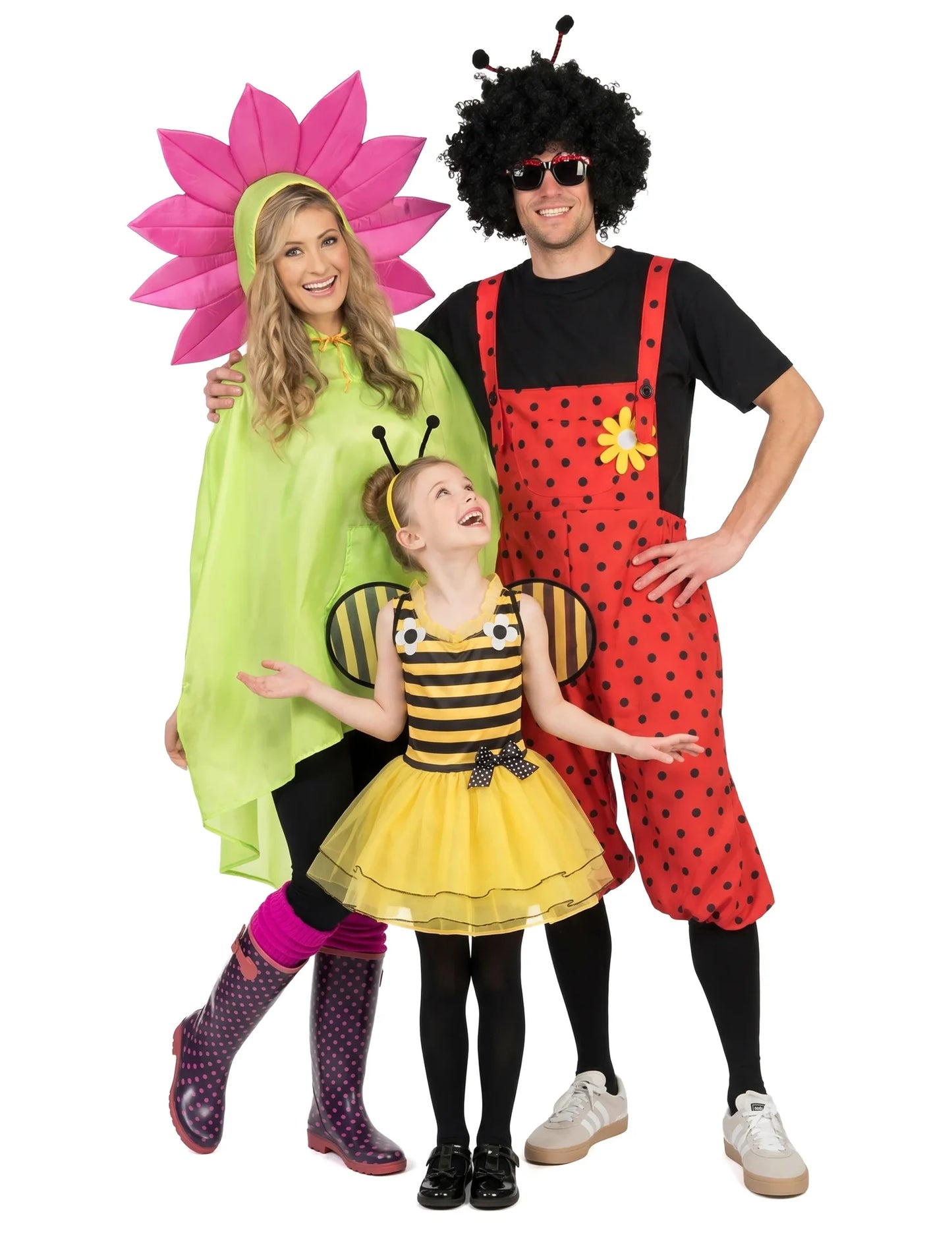Disfraz de familia primavera e insectos