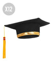 12 gorros de graduado para adulto