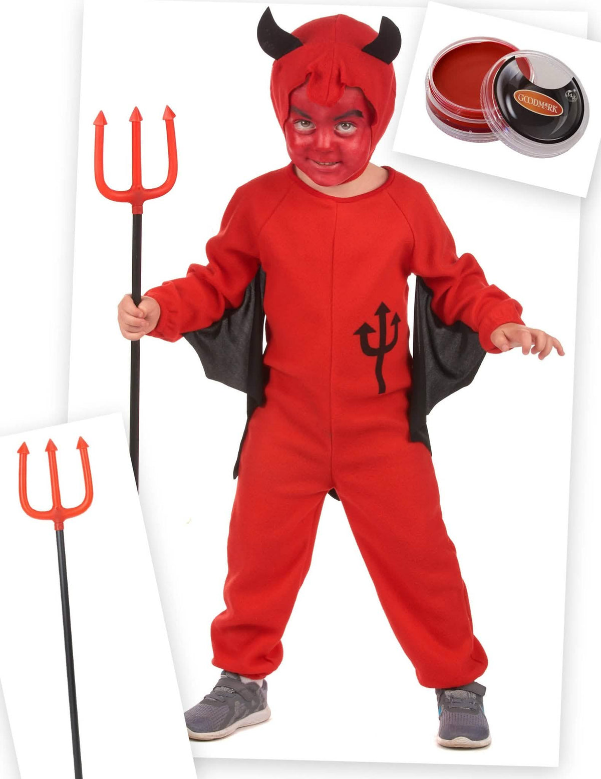 Kit disfraz diablín rojo niño